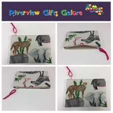 Zip Clutch / Purse / Bag / Pouch - Safari